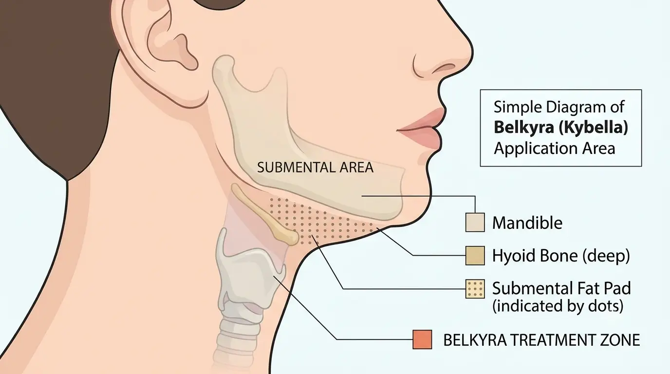 submental fullness area