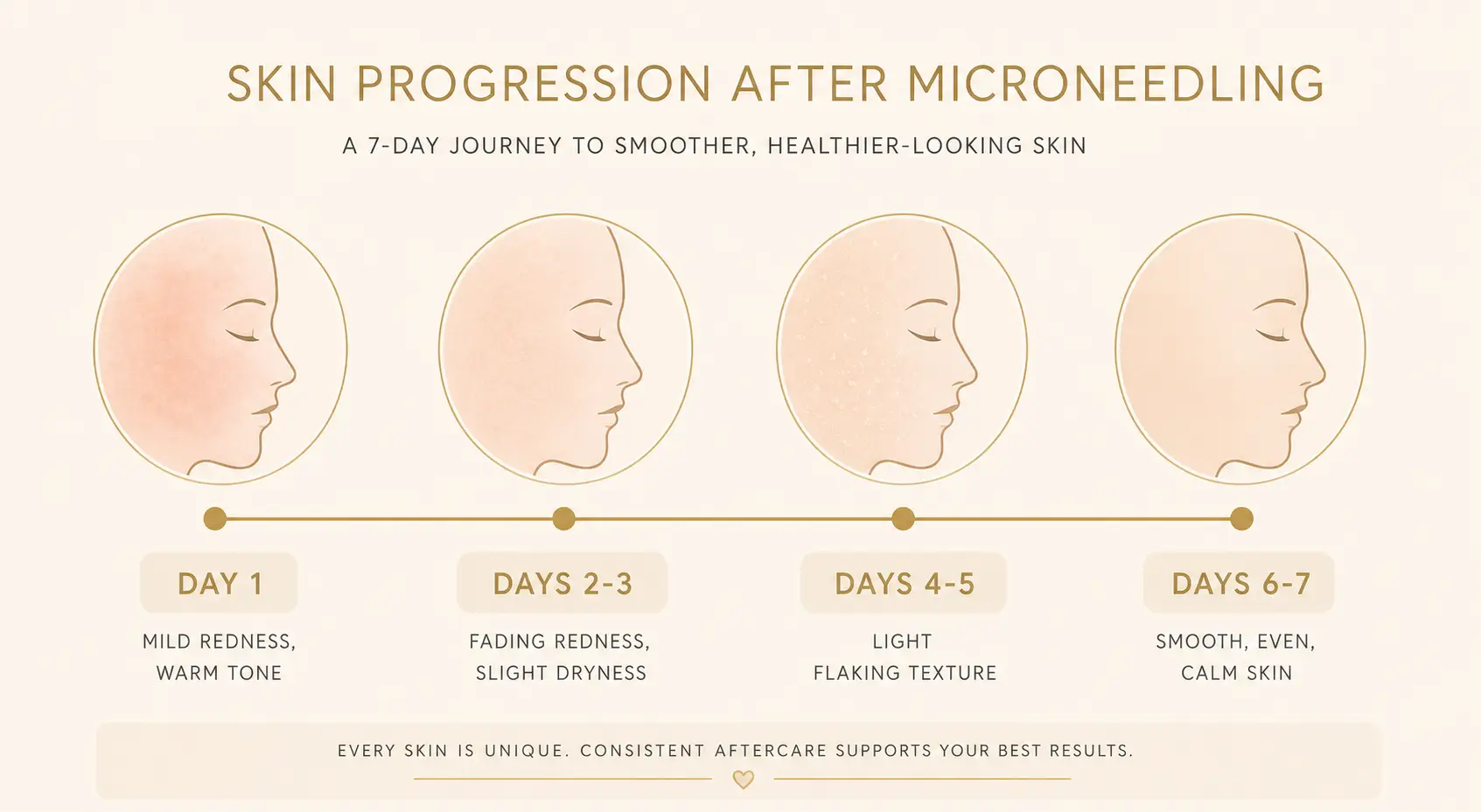 what to expect after microneedling
